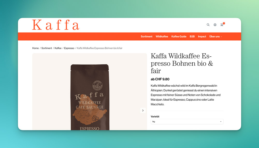 case kaffa produktseite
